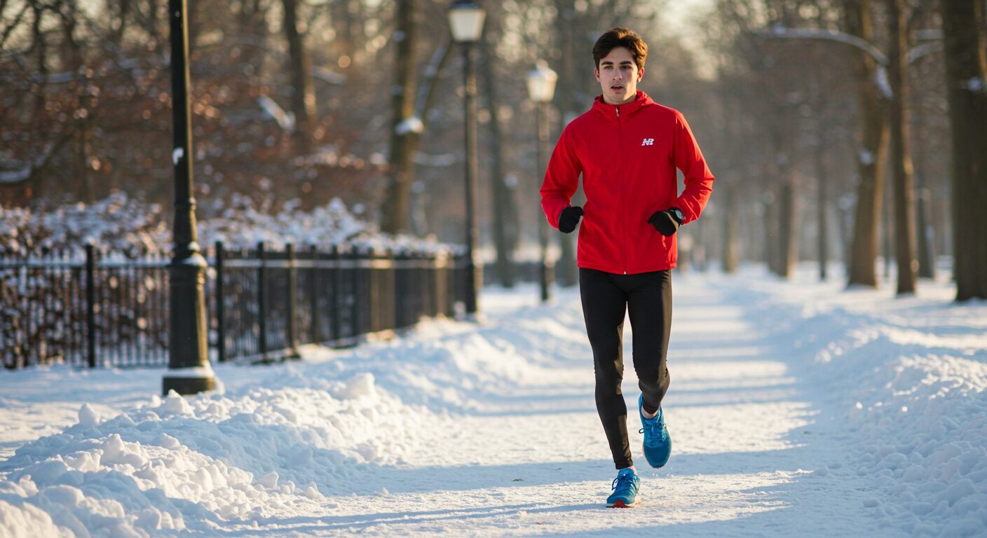 雪道ランニング